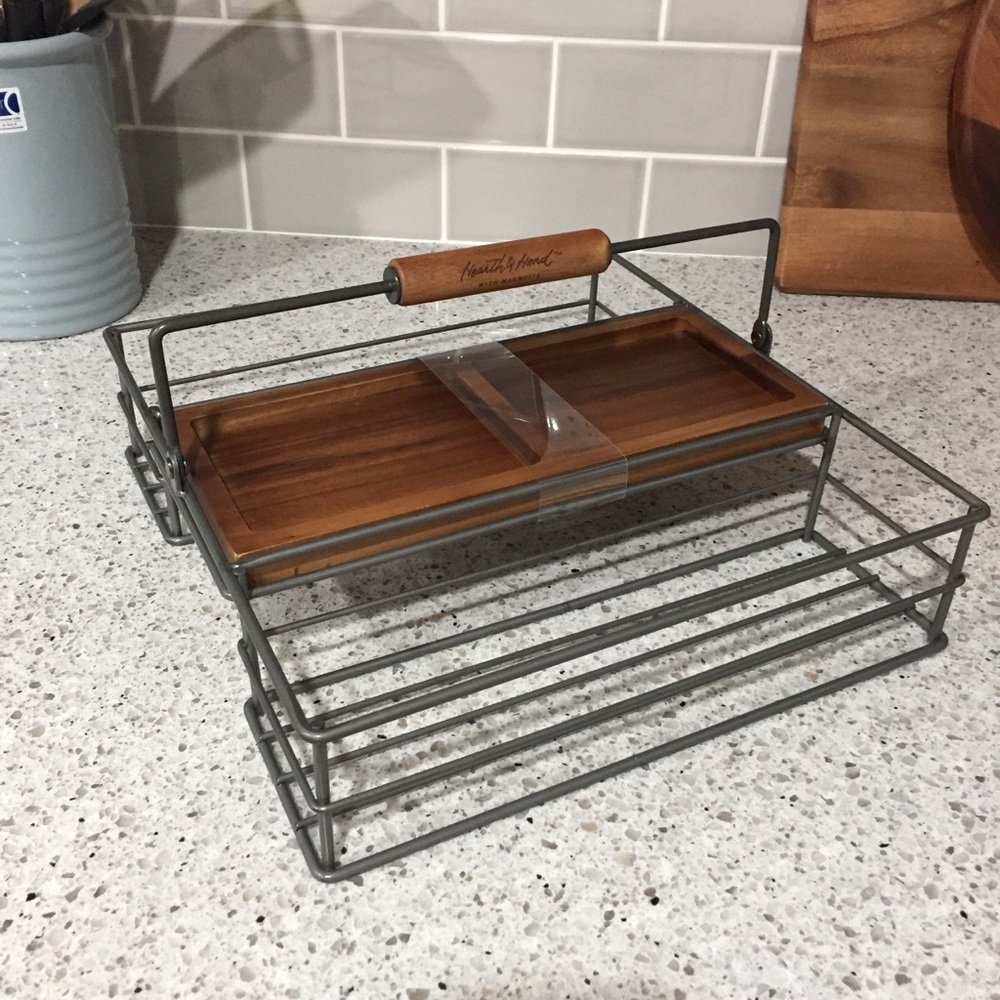 Hearth & Hand Wire & Wood Caddy